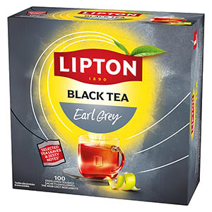 Boite de 100 sachets de thé noir Earl Grey - LIPTON