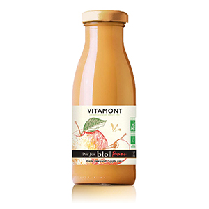 Pur jus de pomme bio - VITAMONT - 25cl x15