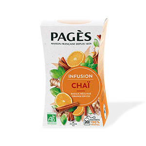 Boite de 20 infusions bio Chaï - PAGES