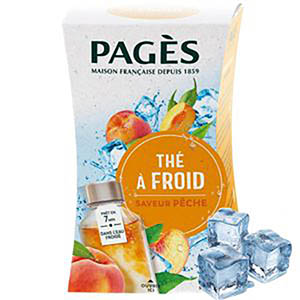 Boite de 20 sachets de thé glacé pêche - PAGES