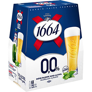 Bière sans alcool blonde - 1664 - 25cl x 6