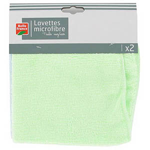 Lavettes microfibres x 2
